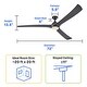 preview thumbnail 8 of 9, Westinghouse Techno II 72-Inch Indoor DC Motor Ceiling Fan with Dimmable LED Light Kit