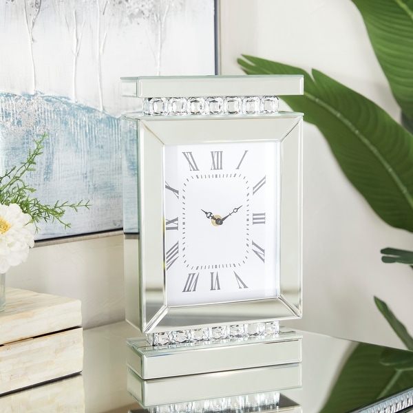 Silver selling Wood Glam Clock