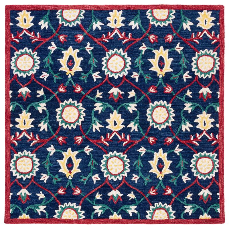 SAFAVIEH Handmade Blossom Rositza Floral Wool Rug