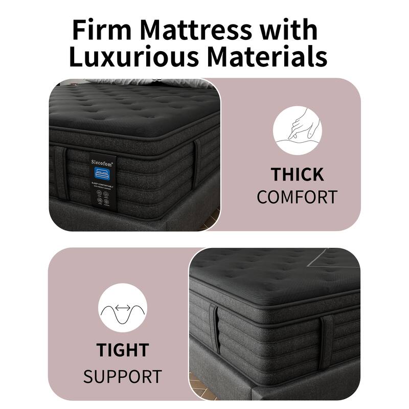 14 Inch Extra Firm Cooling Hybrid Mattress in a Box with Motion Isolation