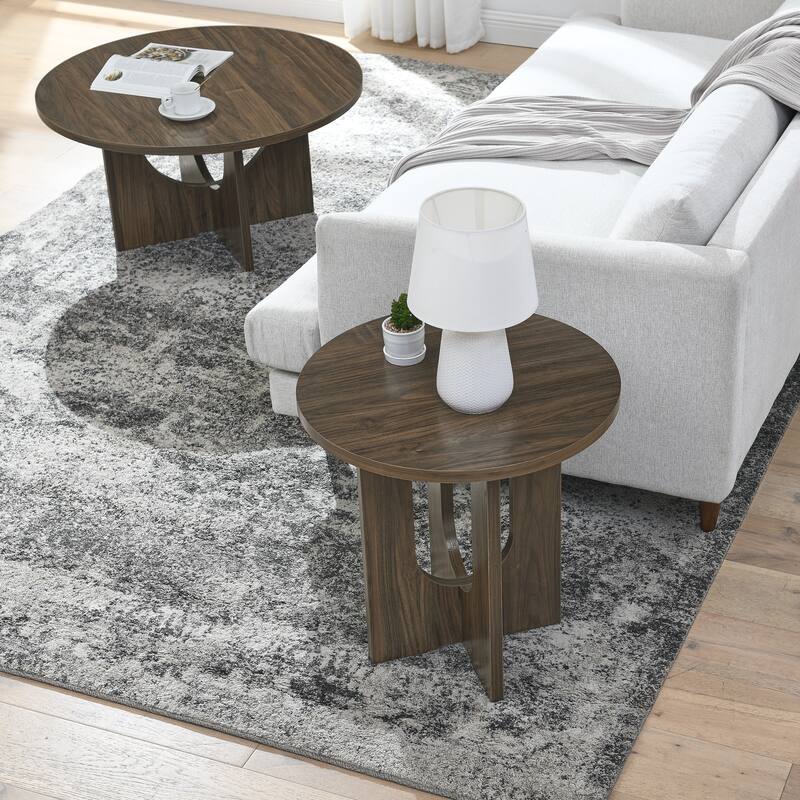 Modern Simple Coffee Table Solid Wood Coffee Table Nordic Style Waterproof Coffee Table, for Home and Office