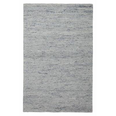 ECARPETGALLERY Hand Tufted Timeless Turquoise Wool Rug - 5'0 x 7'9