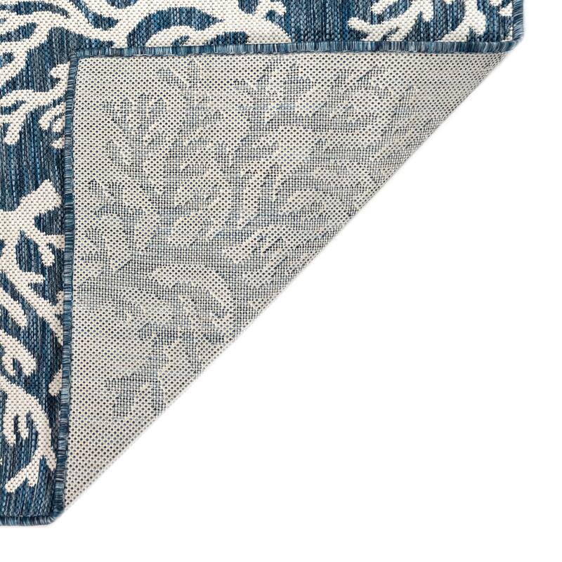 Liora Manne Carmel Coral Border Indoor/Outdoor Area Rug