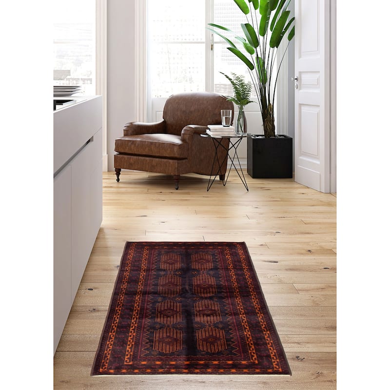 Teimani Navy Rug 3'10" x 6'6" - 3'10 x 6'6