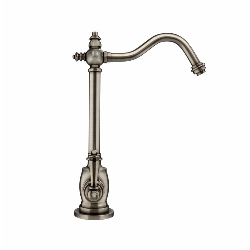Whitehaus Collection Point of Use Instant Hot/Cold Water Drinking Faucet with Traditional Swivel Spout