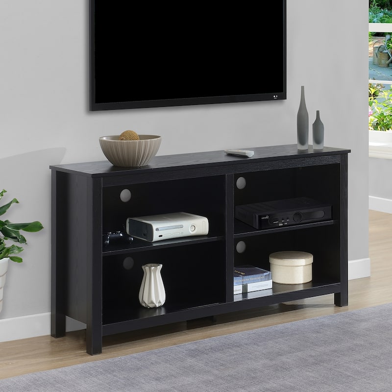 Convenience Concepts Montana Highboy TV Stand with Shelves for TVs up to 65 Inches - Black