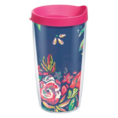 Tervis Live Bold Bouquet Made in USA Double Walled Insulated Travel Tumbler, Live Bold Bouquet