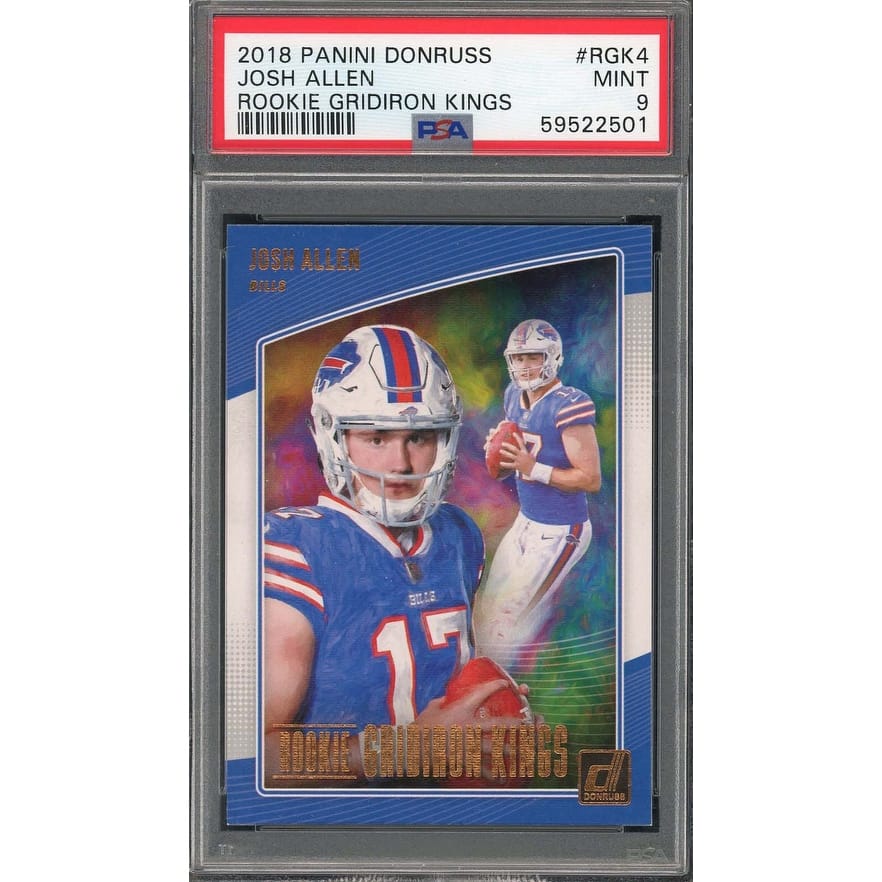 josh allen graded cards 2024 Panini Phoenix Josh Allen Color Blast Card Graded PSA MINT 9   Baseball Dreams & Memories