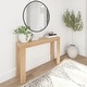 preview thumbnail 40 of 43, Modern 46-inch Solid Wood Entryway Console Table - 46" Blonde