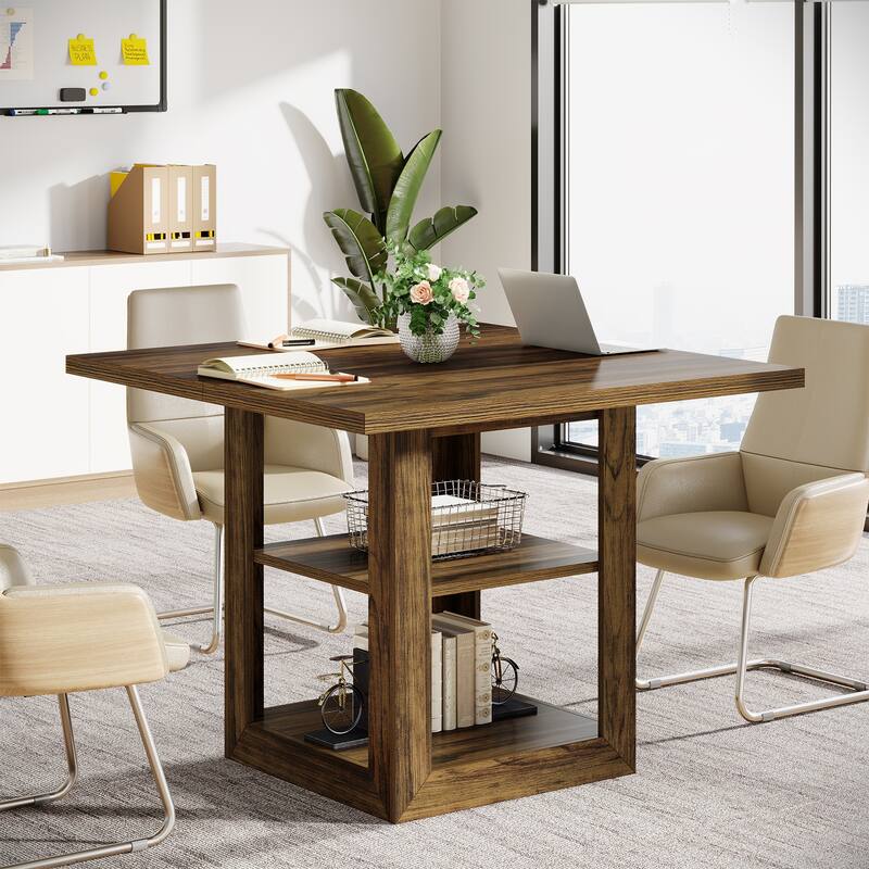 31.5-inch Square Conference Table for 4 People