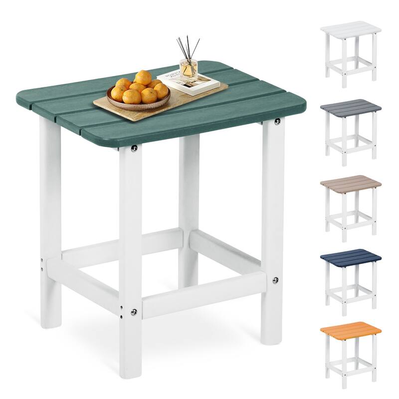 Aoodor All Weather Outdoor Adirondack Side Table