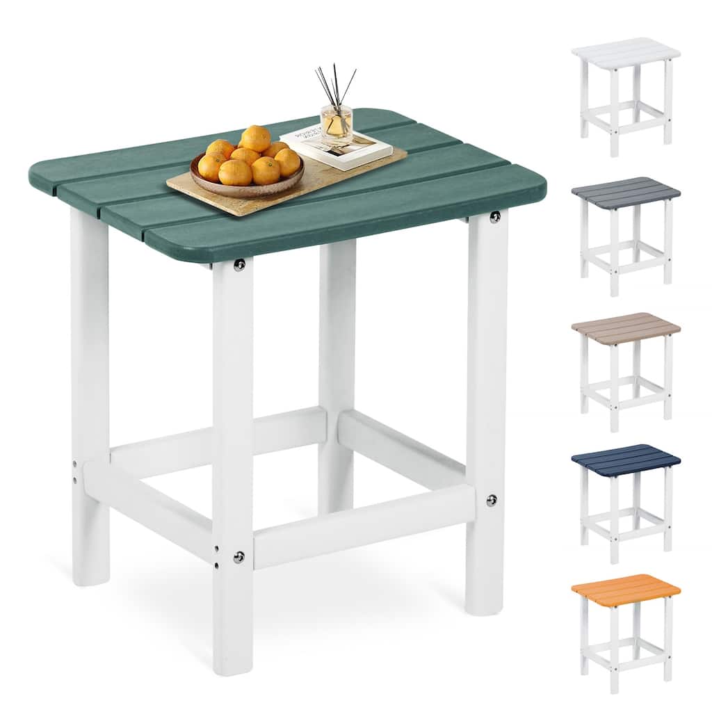 Aoodor All Weather Outdoor Adirondack Side Table
