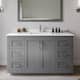 Option Dark Gray / White Quartz Top / Brushed Nickel