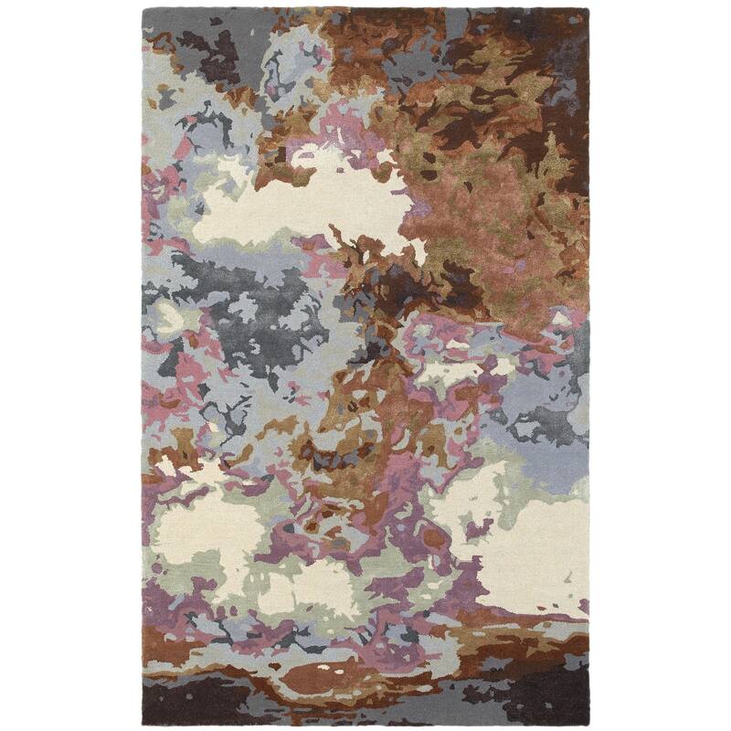 HomeRoots Abstract Industrial Rectangle Area Rug - 155.91 in. x 120.08 in. x 0.39 in.