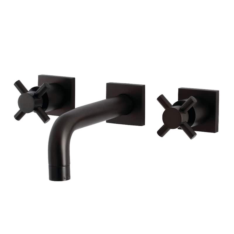 Kingston Brass Concord Two-Handle 3-Hole Wall Mount Bathroom Faucet