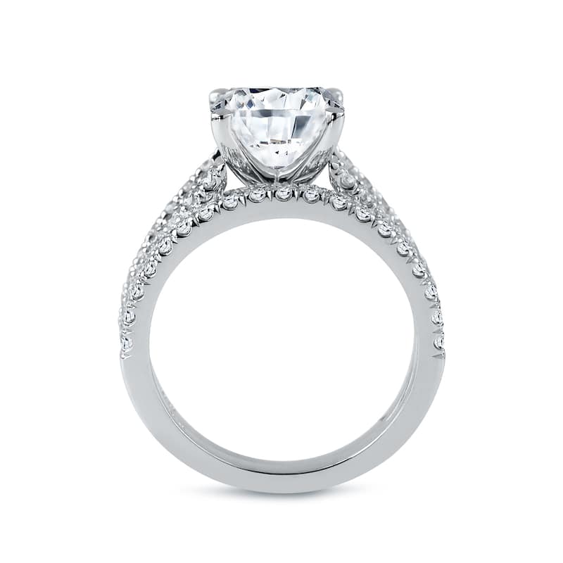 Auriya 2 5/8ctw Round Diamond Engagement Ring Set 14k Gold
