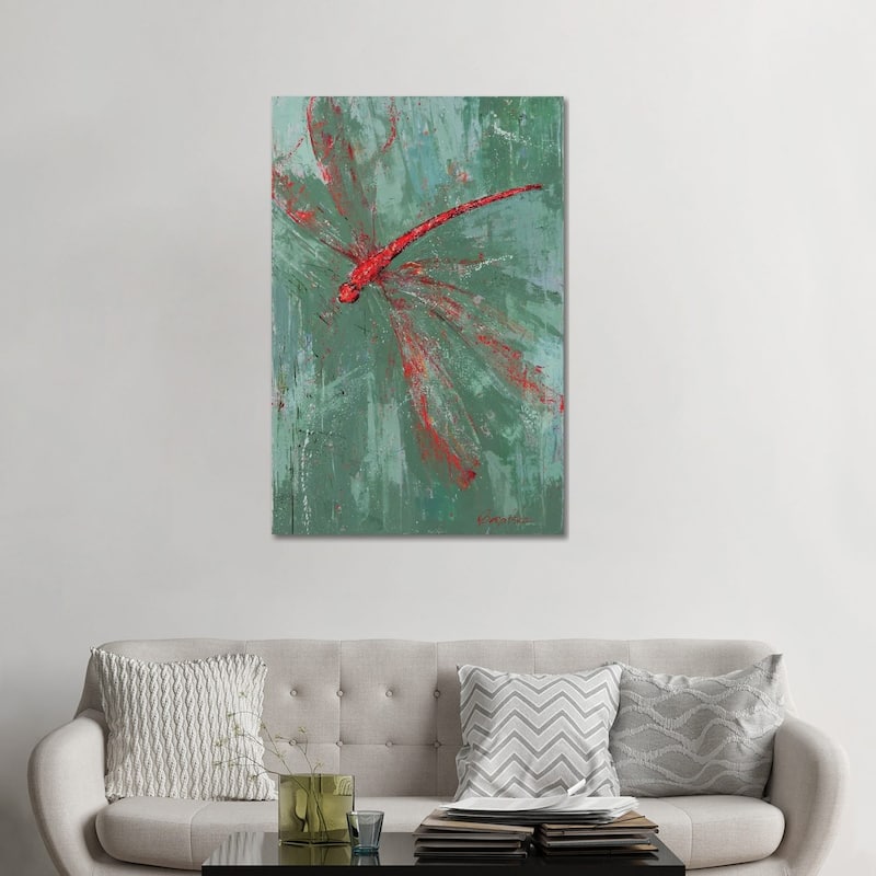 iCanvas "Dragonfly VII" by Olena Bogatska Canvas Print - 48x32x1.5