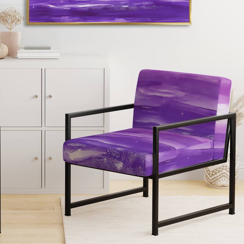 Designart "From the Shore" Upholstered Beach Accent Chair - Nautical & Coastal Arm Chair For Bedroom