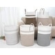 preview thumbnail 6 of 8, Woven Storage Bin with Handles, Shelf Closet Storage Basket Organizer Bin for Blankets, Clothes, Shoes in Living Room Home Decor