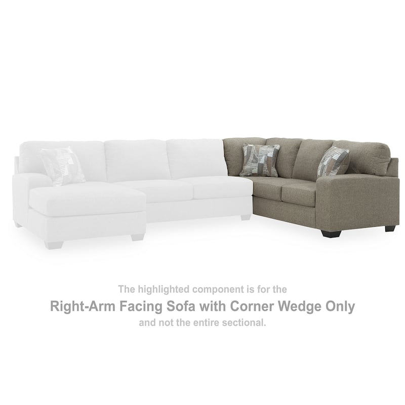 Signature Design by Ashley Newellen Gray 3-Piece Sectional with Chaise