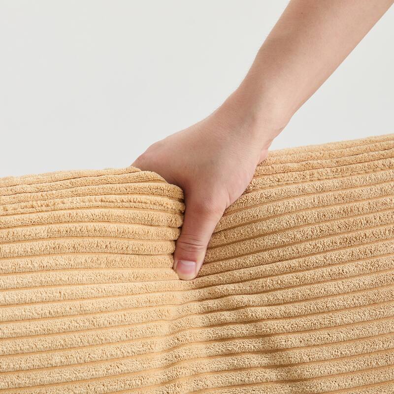 Corduroy Widened Single Sofa Chair, A Extra Lumbar Pillow