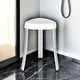preview thumbnail 1 of 4, 18" White Aluminum And Heavy Duty Plastic Corner Shower Bench White