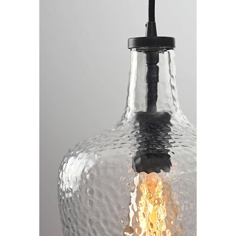 Belinda Antique Black Mouth-blown Large Glass Pendant Chandelier