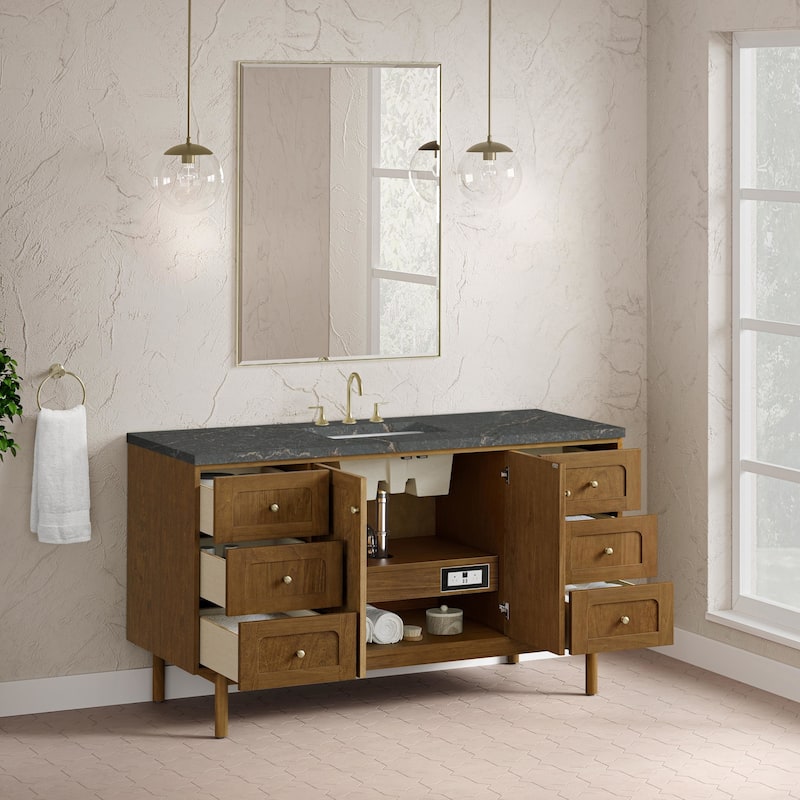 James Martin Vanities 545-V60S-FPBL Laurent 60" Single Basin Poplar