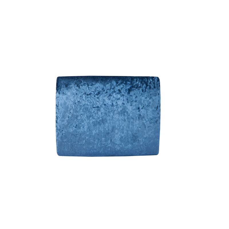 Mirror Diamond Vanity Stool with Velvet Upholstered Seat