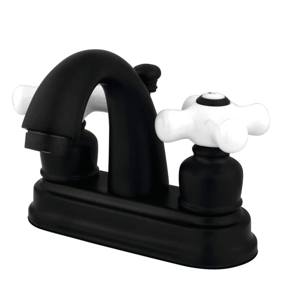 Restoration Two-Handle 3-Hole Deck Mount 4 in. Centerset Bathroom Faucet