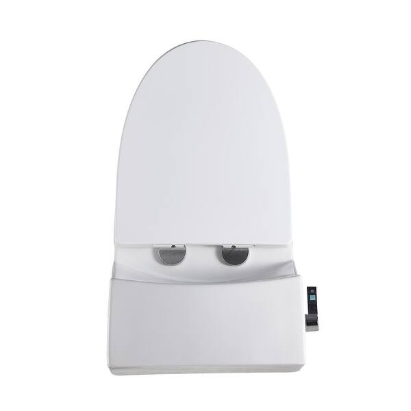 Modern White Round Ceramic Toilet 1.28 GPF Toilet 360 Vortex Flush Technology and Left Joystick White Toilet One Piece Modern White Round Ceramic Toilet 1.28 GPF Toilet 360 Vortex Flush Technology and Left Joystick White Toilet One Piece