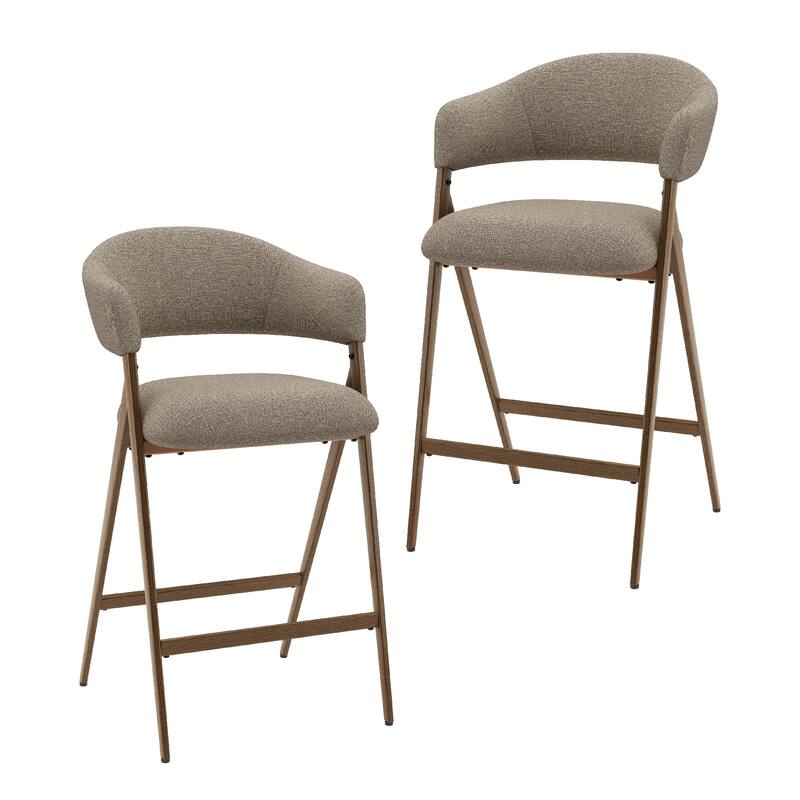 RENEWLINE Bar Stools Height Counter Stools with Backrest&Footrest