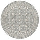preview thumbnail 33 of 51, SAFAVIEH Handmade Micro-Loop Togzhan Wool Rug 5' Round - Silver/Ivory - Round