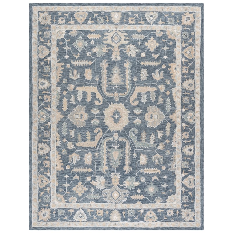 SAFAVIEH Handmade Metro Ayami Wool Rug - 9' x 12' - Blue/Grey