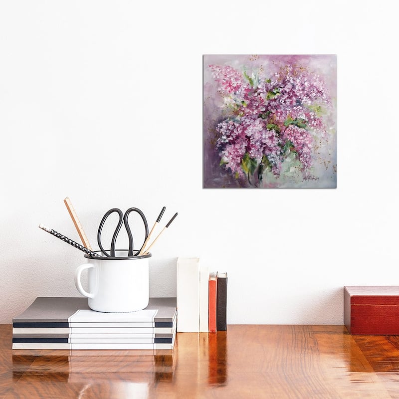 iCanvas "Lilac Time" by Nastasiart Canvas Print - 12x12x0.75