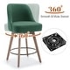 preview thumbnail 6 of 26, 26" Counter Height Swivel Bar Stool, Upholstered Counter Stools - 23.8" (D) x 21.7" (W) x 38" (H)