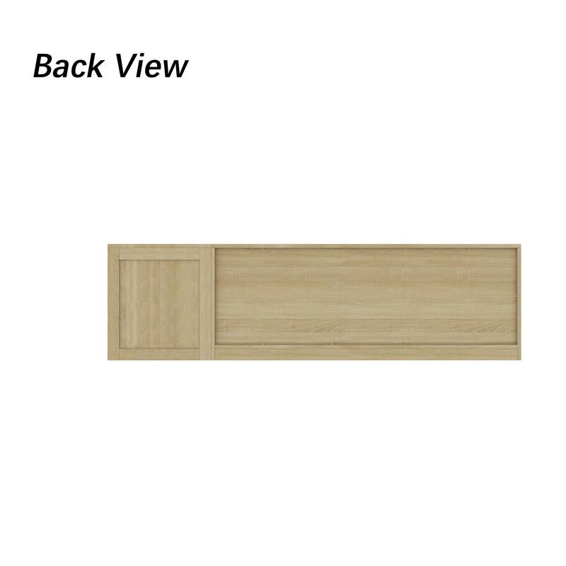 L-Shaped Entryway Bench with Open Shoe Storage, Corner Mudroom Organizer Seating, Wooden Hallway Storage Bench