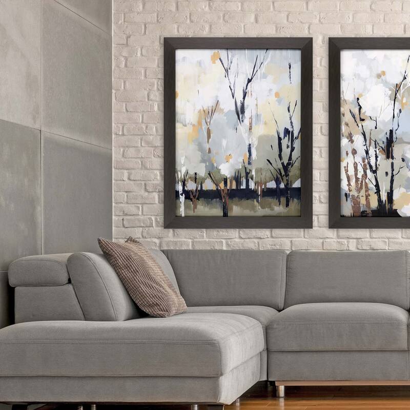 Silversong Birch I Framed Art Giclee Under Glass White Bed Bath