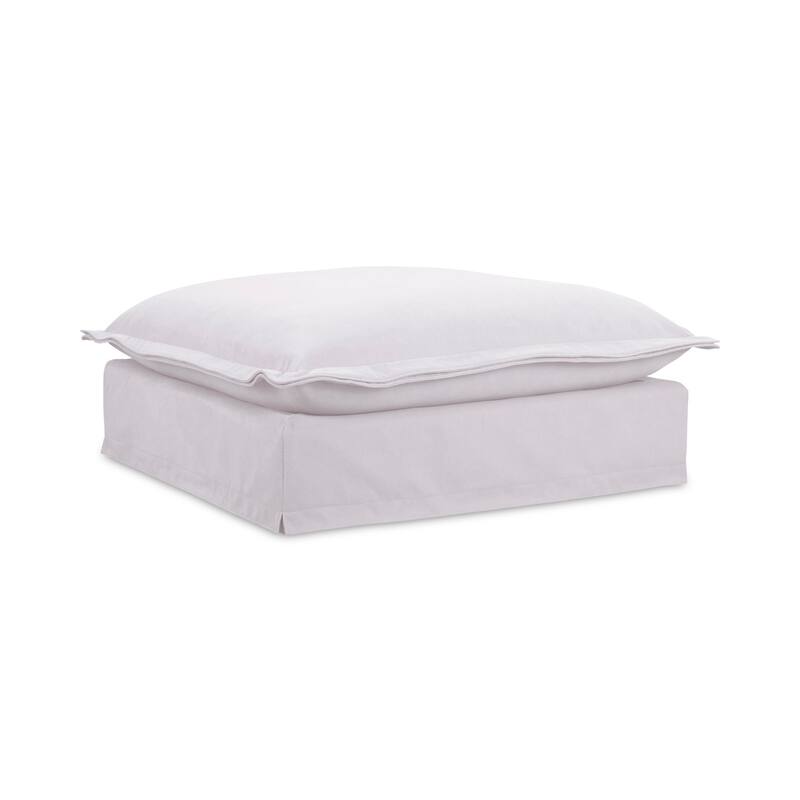 NADAAL STUDIOS Morgan, Ottoman With Livesmart Performance Fabric