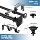 preview thumbnail 10 of 28, Modern Square Urn Adjustable Drapery Double Curtain Rod