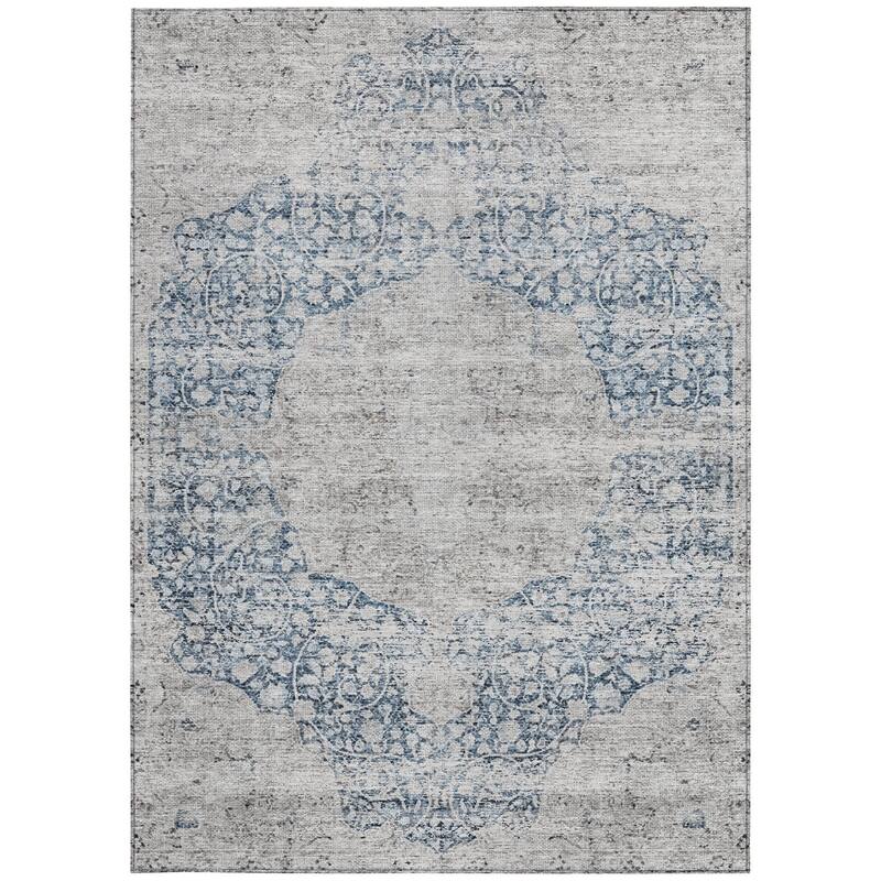 HomeRoots Oriental Traditional Rectangle Outdoor Rug