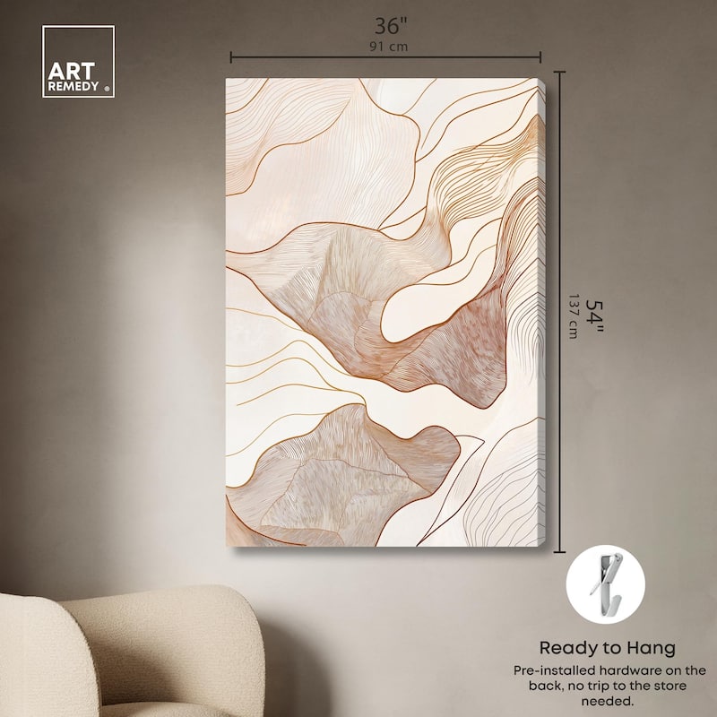 Contoured Reverie I Canvas by Art Remedy, Gallery Wrapped
