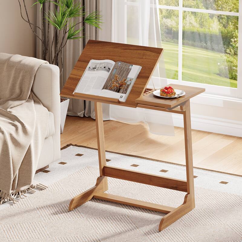 C-Shaped End Table