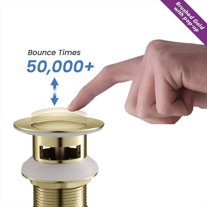 Luxury Solid Brass Single Hole Bathroom Faucet