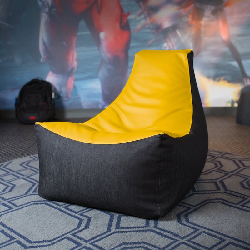 Jaxx Pixel Bean Bag Gaming Chair - Yellow