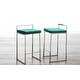 preview thumbnail 71 of 107, Silver Orchid Forrest Stainless Steel Stackable Fully Welded Counter Stool (Set of 2)