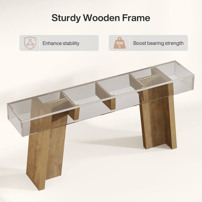 70.9-Inch Farmhouse Long Console Table or Living Room