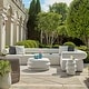 preview thumbnail 3 of 3, Uttermost Winded Outdoor White Accent Table