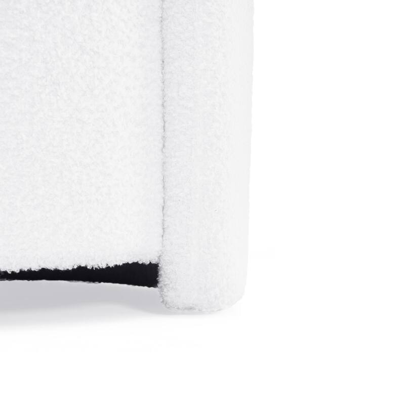 Christopher Knight Home - Sophia Cozy Lamb Fleece Round Storage Ottoman: Comfort Meets Practicality