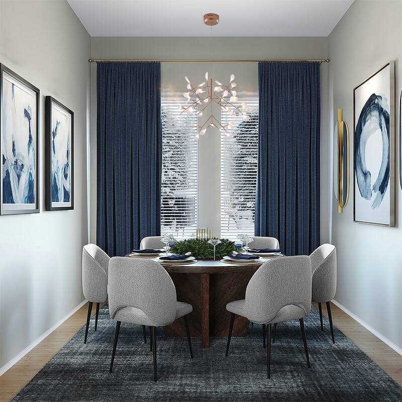 45 Light Copper LED Chandelier With White Acrylic Shades